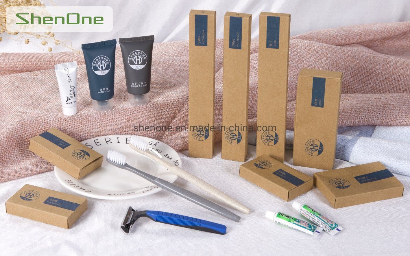 Eco-Friendly Paper Box for Guest Room Disposable Amenities SNYP-0016