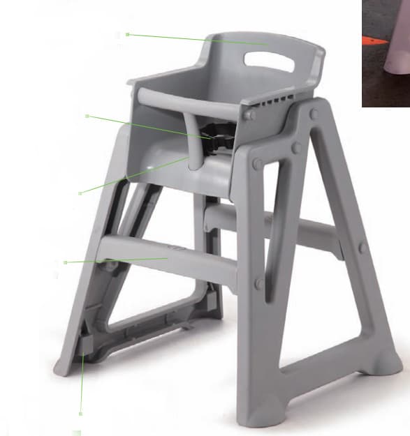 Hotel Plastic High Chair SNBB-0030