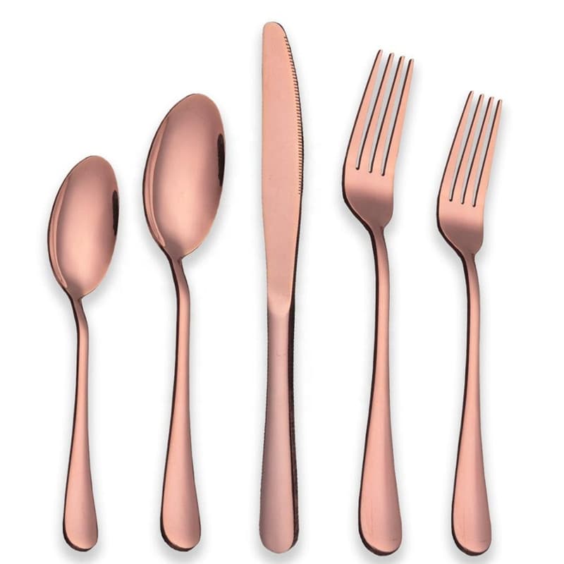 304 Stainless Steel Black and Gold Cutlery SNBXG-001