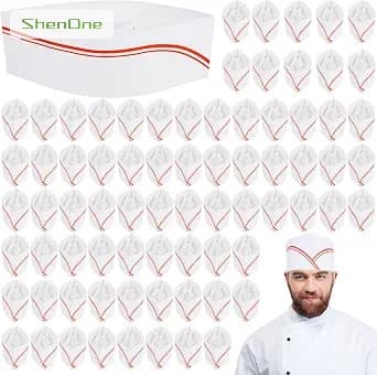Casquettes en non-tissé, casquettes en toile, casquettes en papier, toques de cuisinier SNMZ-001