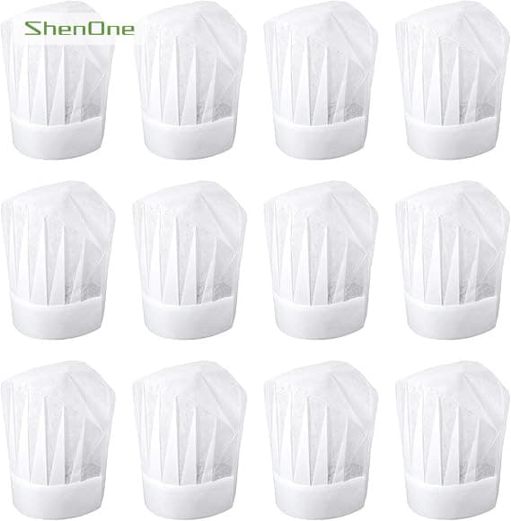 Casquettes en non-tissé, casquettes en toile, casquettes en papier, toques de cuisinier SNMZ-001