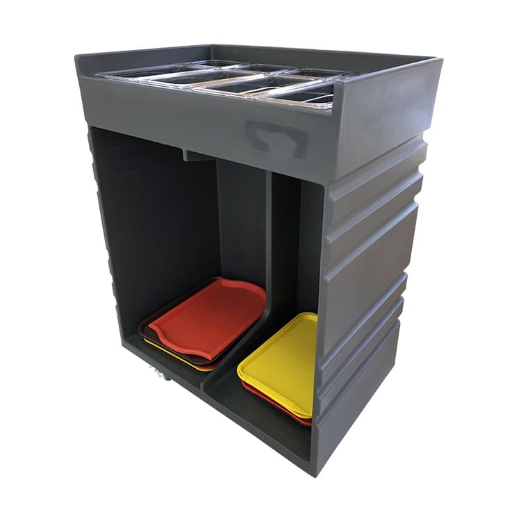 Cup Holder Food Cart Storage Bin SNSL-001
