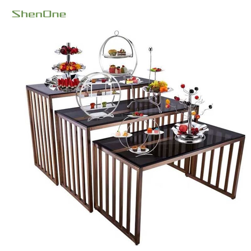 Buffet-Dekoration aus Edelstahl SNBJ-030