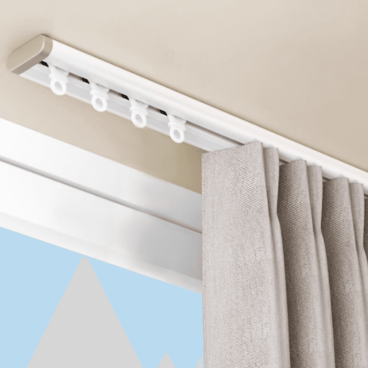 Track-Mounted Curtains